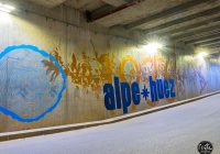 Fresque tunnel Alpe Huez Histoire