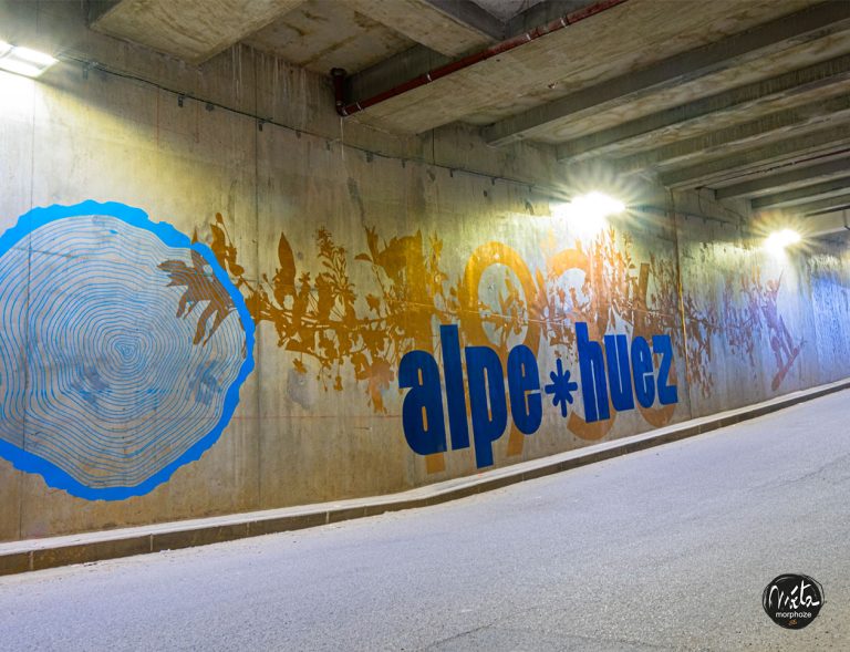 Une fresque monumentale de 600 m2 pour le tunnel de l’Alpe d’Huez