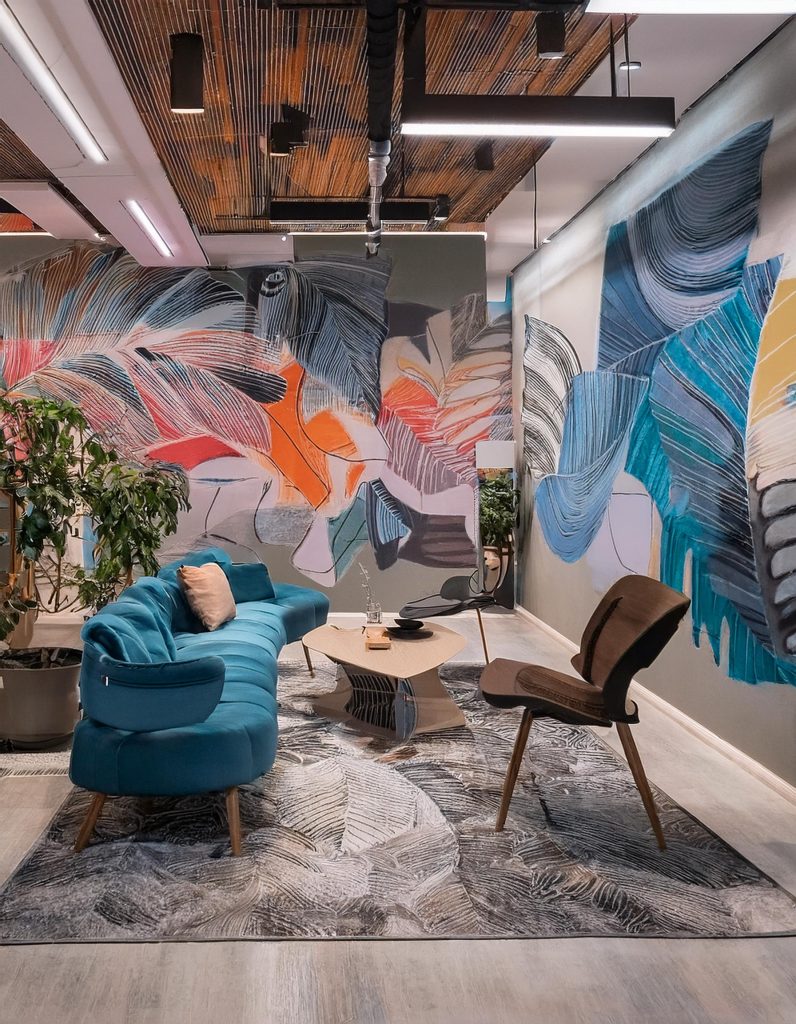 aménagement intérieur floral