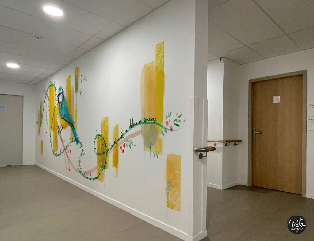 Fresque artistique pour centre médical